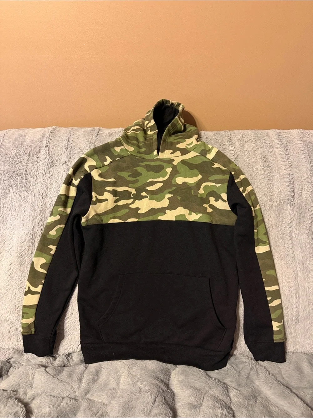 Kids Camo & Black Hoodie and Jogger Set